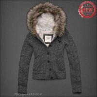 dames abercrombie fitch truien fur hooded polyester sherpa houtskool grijs Winkel Rotterdam v1kmz469